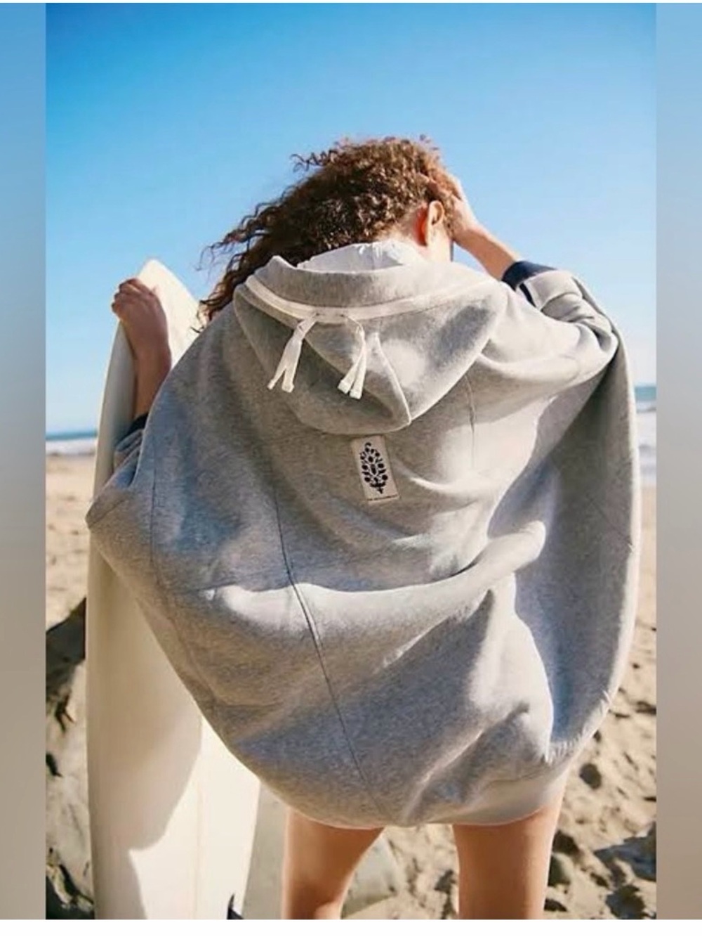 FP Movement by Free People Cocoon Hooded Poncho Sweatshirt Sz XS - Picture 3 of 13